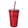 Red Plastic Tumbler Cup